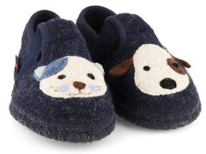 Cat N' Dog Blue for Children by HAFLINGER Size 34 and 35 Only FINAL SALE