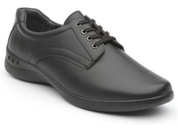 Harvard Ladies Black Oxford by FLEXI Sizes 9.5 to 10 Only